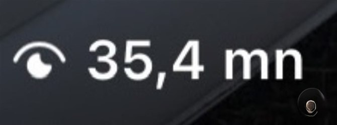 Visningsräknare på en video som visar 35,4 miljoner visningar