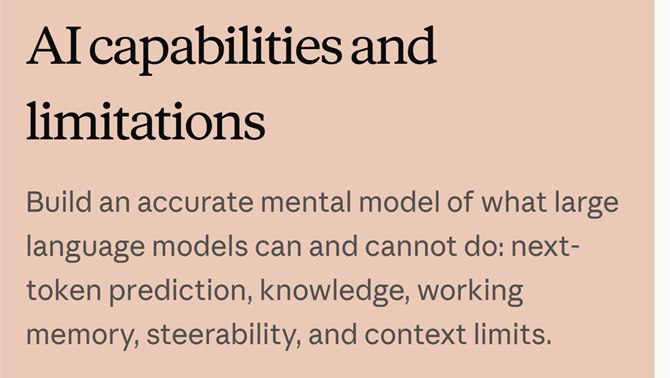 Kurssidan AI capabilities and limitations: Build an accurate mental model of what large language models can and cannot do